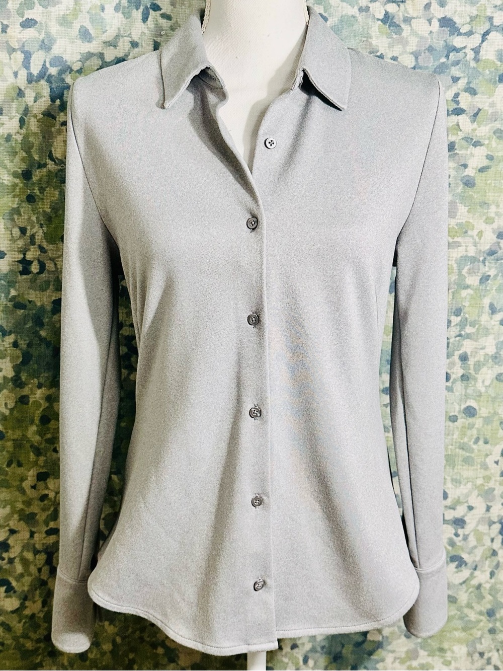 Ministry of Supply Aero Zero Dress Shirt | Light Gray Performance Top | Size S - Picture 2 of 6
